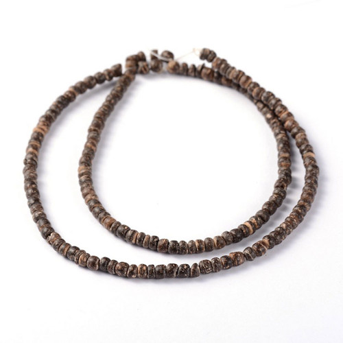 Kokosové korálky heishi, 3,5 mm (39 cm)