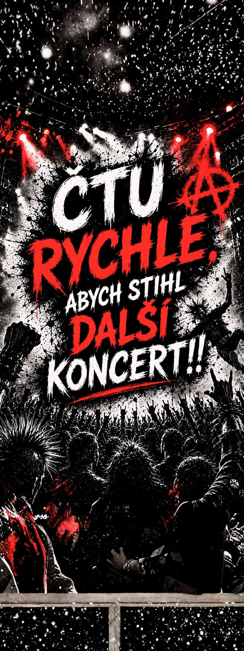 Záložky do knihy metal/punk - na výšku