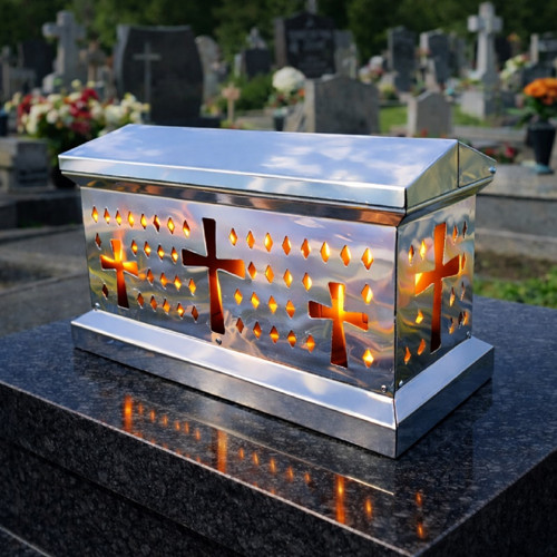 Pietní lampáš – domeček na hřbitovní svíčky
