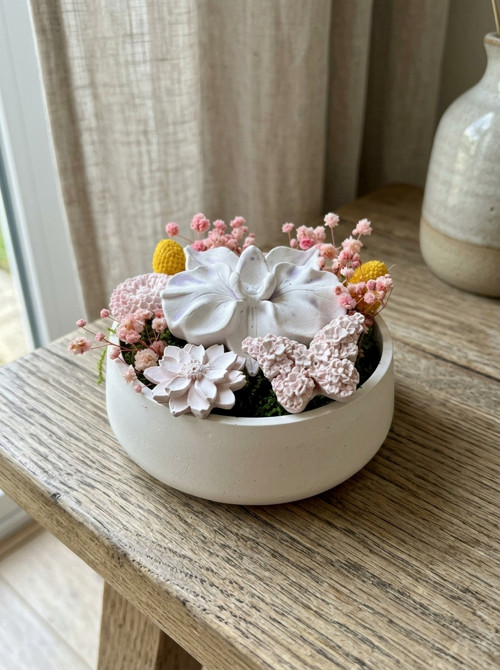Dekorativní miska Rozkvetlá zahrádka s orchideí
