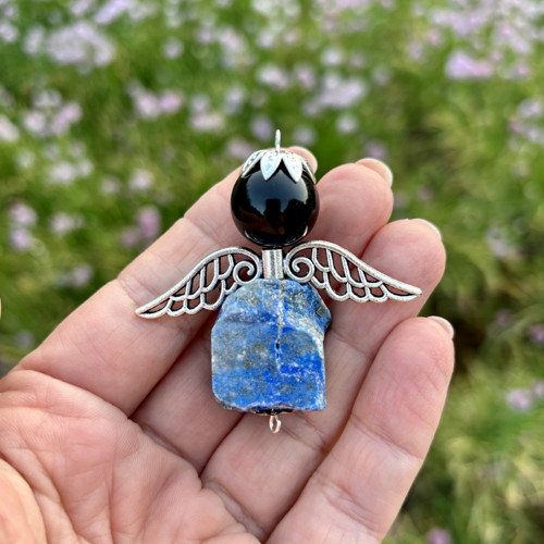 Minerální anděl - lapis lazuli