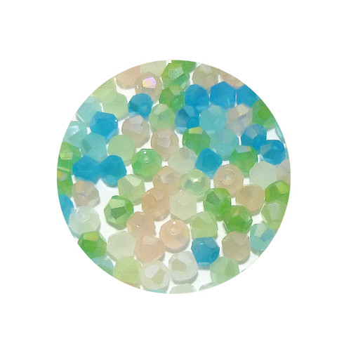 Skleněná sluníčka pastel mix II. 4mm, 40ks