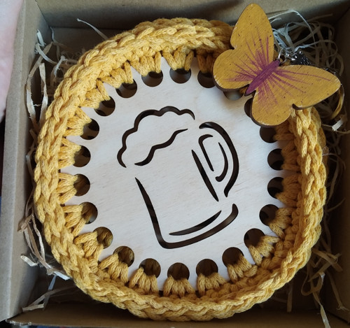 Dárková sada, podtácek na pivo