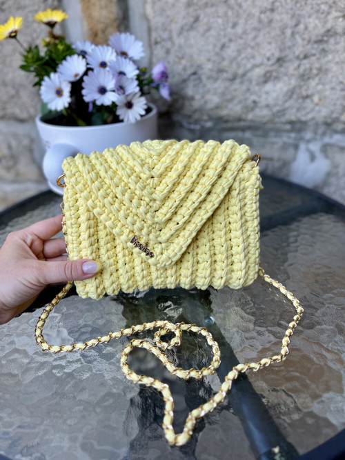 Kabelka psaníčko yellow