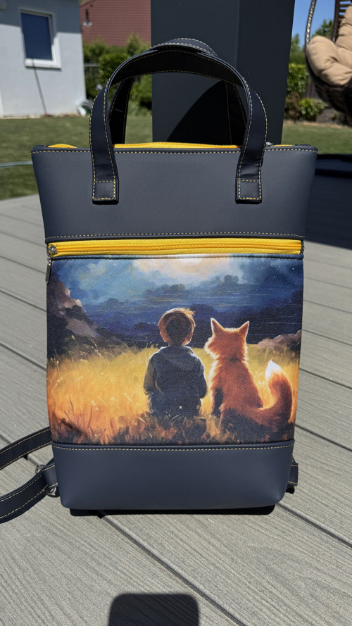 Designový batůžek Malý princ a liška