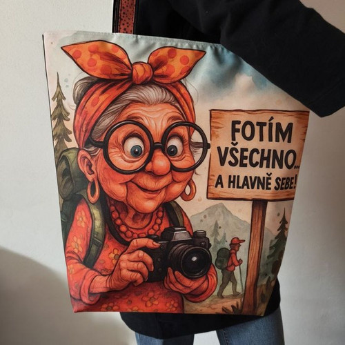 Nákupní taška Fotím všechno a hlavně sebe