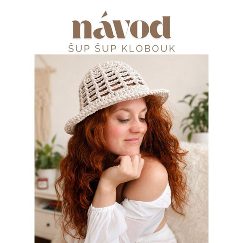 Háčkovaný letní klobouk - NÁVOD