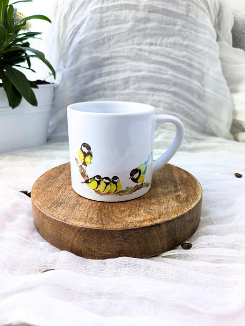 Keramický hrnek espresso sýkorky