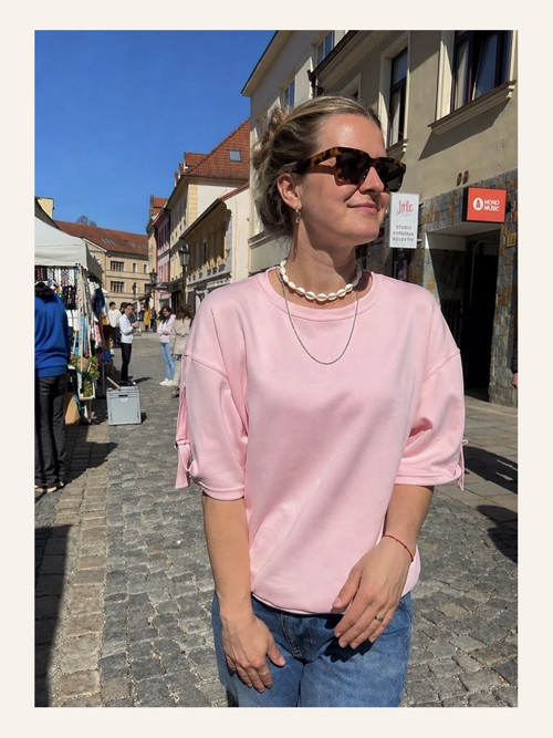 Basic halenka pudrová