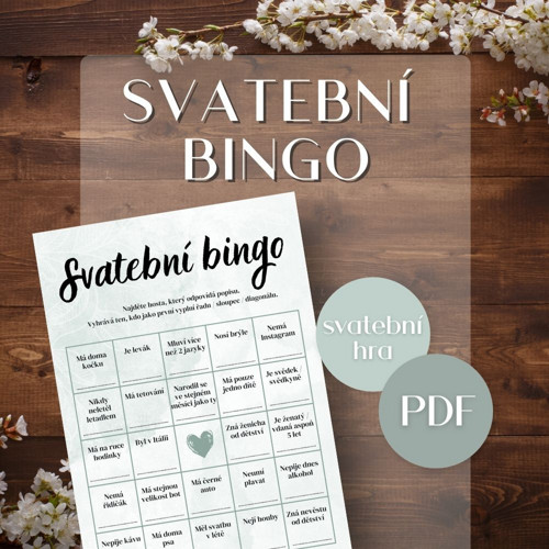 Svatební bingo - PDF