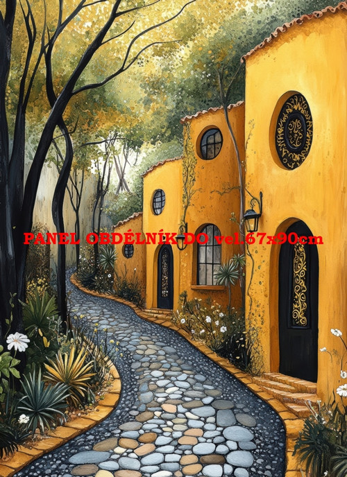 Bavlněný panel 7x10 cm
