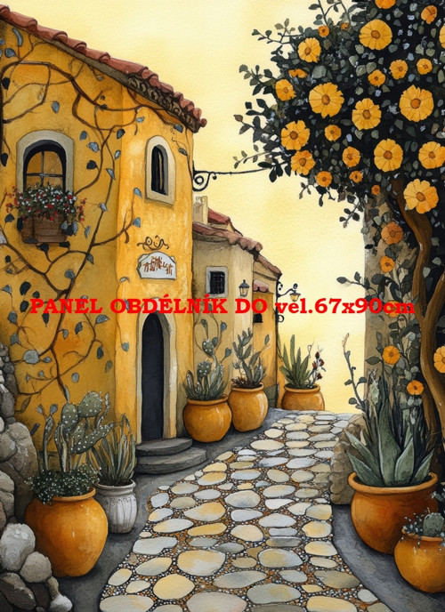 Bavlněný panel 7x10 cm