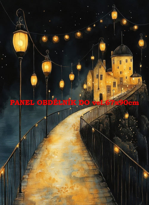 Bavlněný panel 7x10 cm