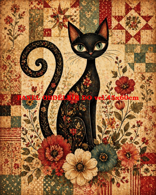 Bavlněný panel 7x10 cm