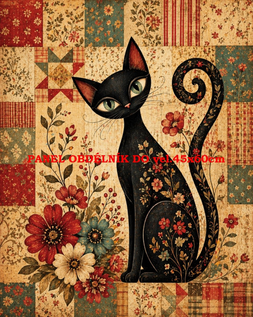 Bavlněný panel 7x10 cm