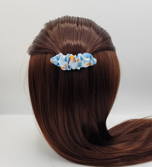 Spona do vlasů scrunchie modrá — foto 1