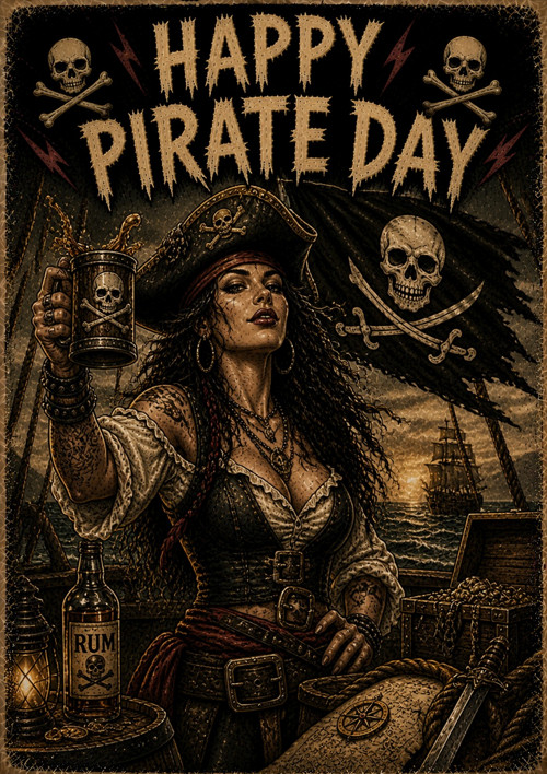 Happy Pirate Day - set