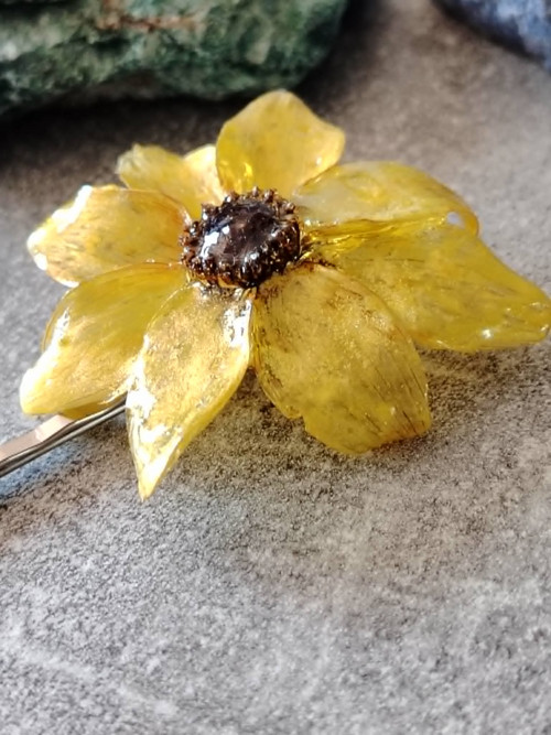 Sponka do vlasů žlutý Bidens