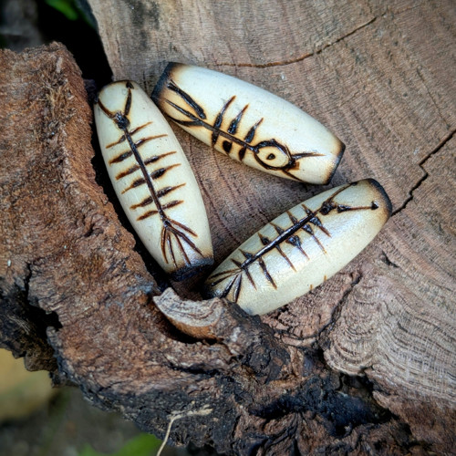 Korálek na dready Petroglyf stonožka