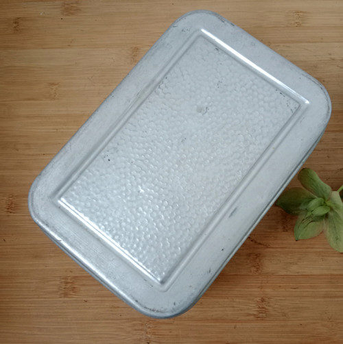 Box na svačinu starý hliníkový 21 cm