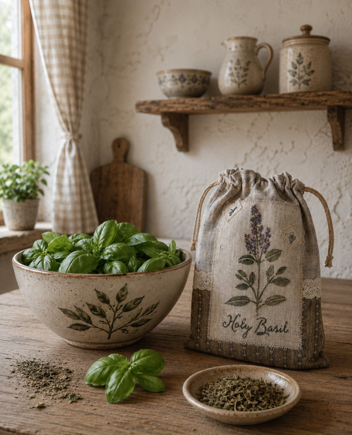 Rustikální pytlík s ruční malbou — foto 1