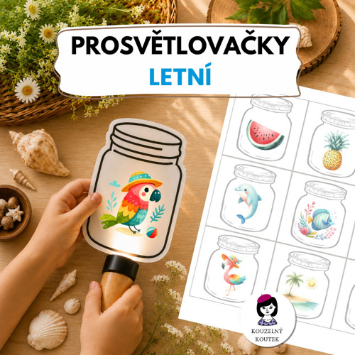 Léto - prosvětlovací obrázky, prosvětlovačky