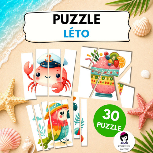 Letní puzzle | Skládačka | Léto | Prázdniny