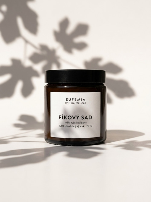 Sojová svíčka s vůní Fíkový sad - 120 ml