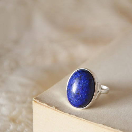 Prstýnek " Vesmír " (lapis lazuli)