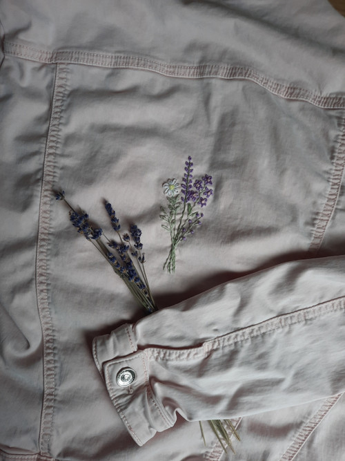 Upcycle originální bundička džiska s výšivkou