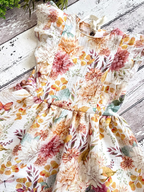 122/128 skladem Dětské šaty Wings Boho