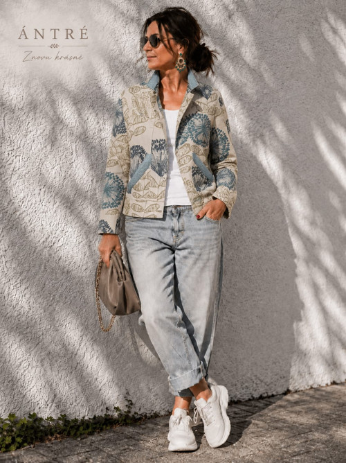 Ántré -" Modré nebe " Originální desing.bunda — foto 1