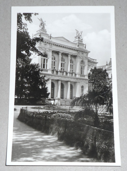 ČB POHLEDNICE • Opava, muzeum, 1955