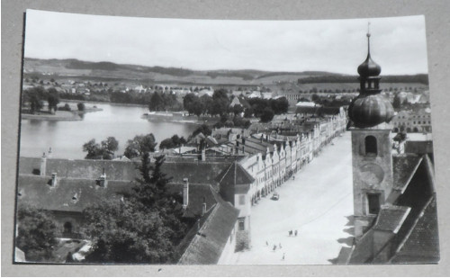 ČB POHLEDNICE • Telč, 1955