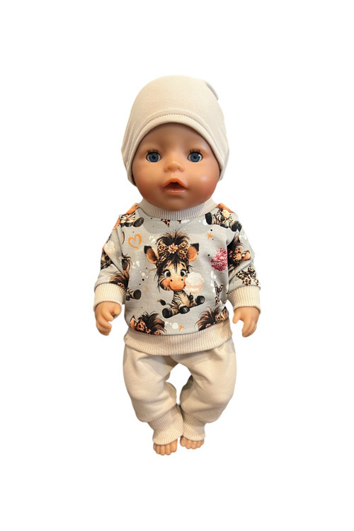 Oblečko pre Baby Born 43 cm - zebra