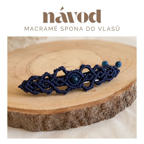 Návod Macramé spona do vlasů — foto 1