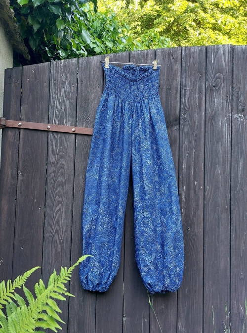 Turecké kalhoty noční obloha-bali batik