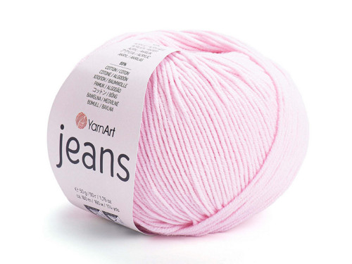 Pletací příze Jeans 50 g - růžová sv.