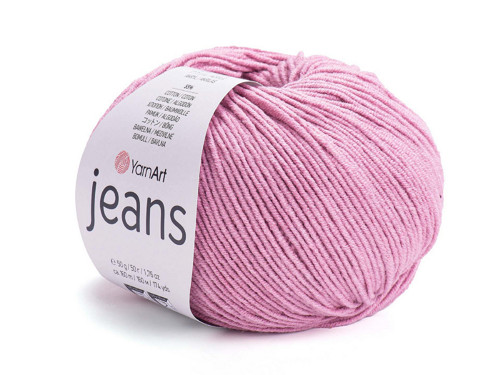 Pletací příze Jeans 50 g - starorůžová