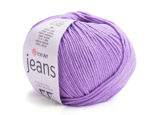 Pletací příze Jeans 50 g - fialová