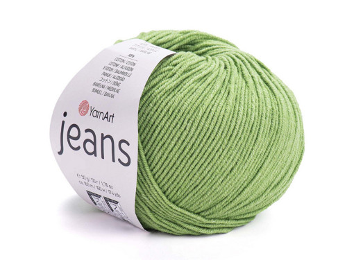 Pletací příze Jeans 50 g - zelená