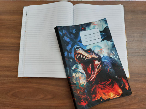 Obal na sešit A4 - dinosaurus