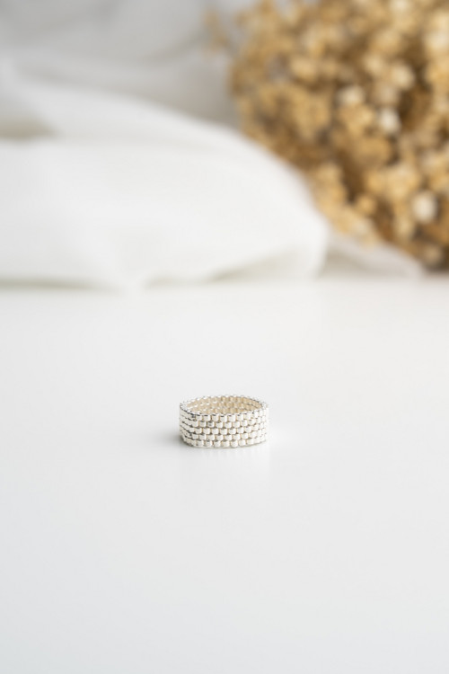 Prstýnek "Silver Thin" - Miyuki — foto 1