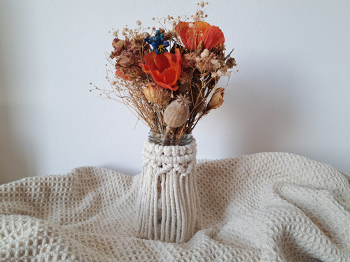 Macrame váza na květiny