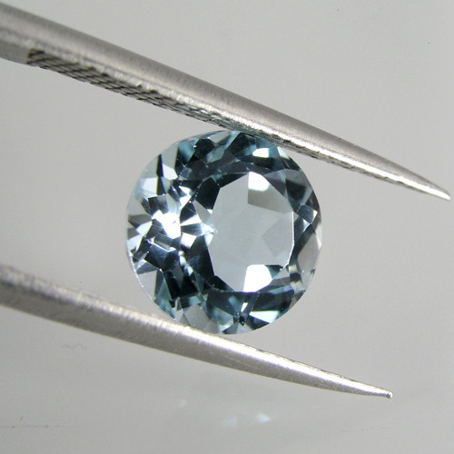 Přírodní modrý Topas, 3,42 ct., 9,1x9,1x5,7 mm