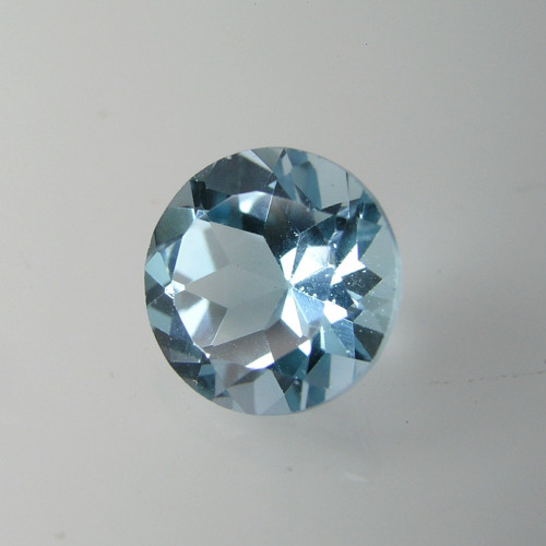 Přírodní modrý Topas, 3,32 ct., 9,0x9,0x5,9 mm
