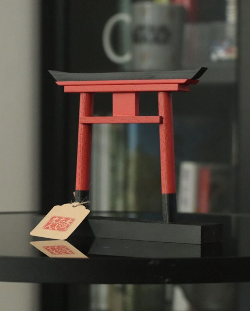 Japonská brána TORII / vzor 02 / černý podstavec
