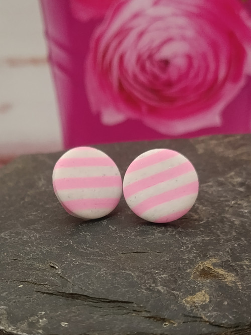 Náušnice marshmallow kulaté velké