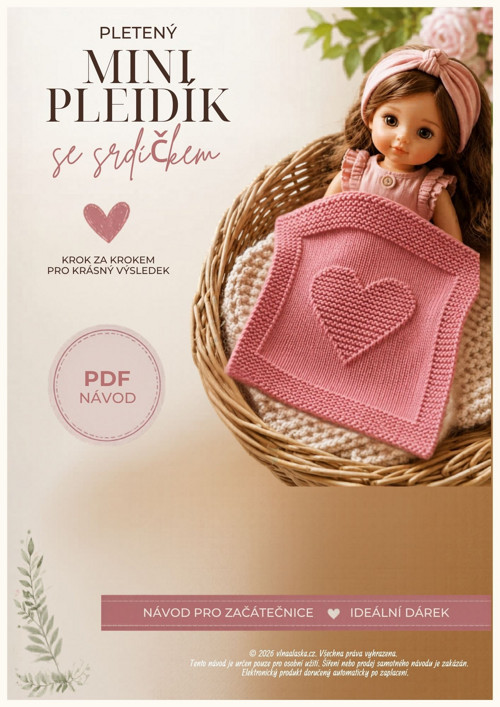 Návod na pletený. Mini pleidík pro hráčky