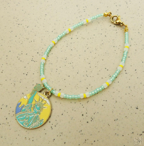 Handmade náramok New York - chirurgická oceľ